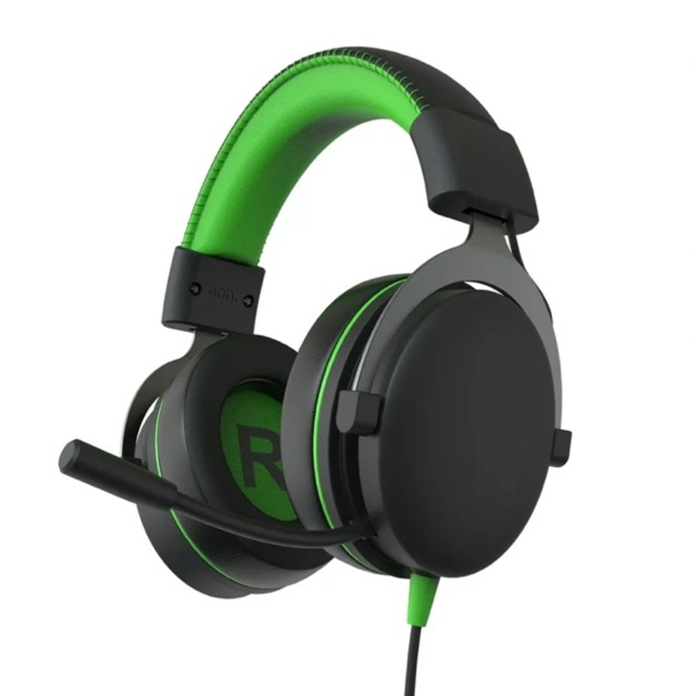 Black and Green Gaming Headset